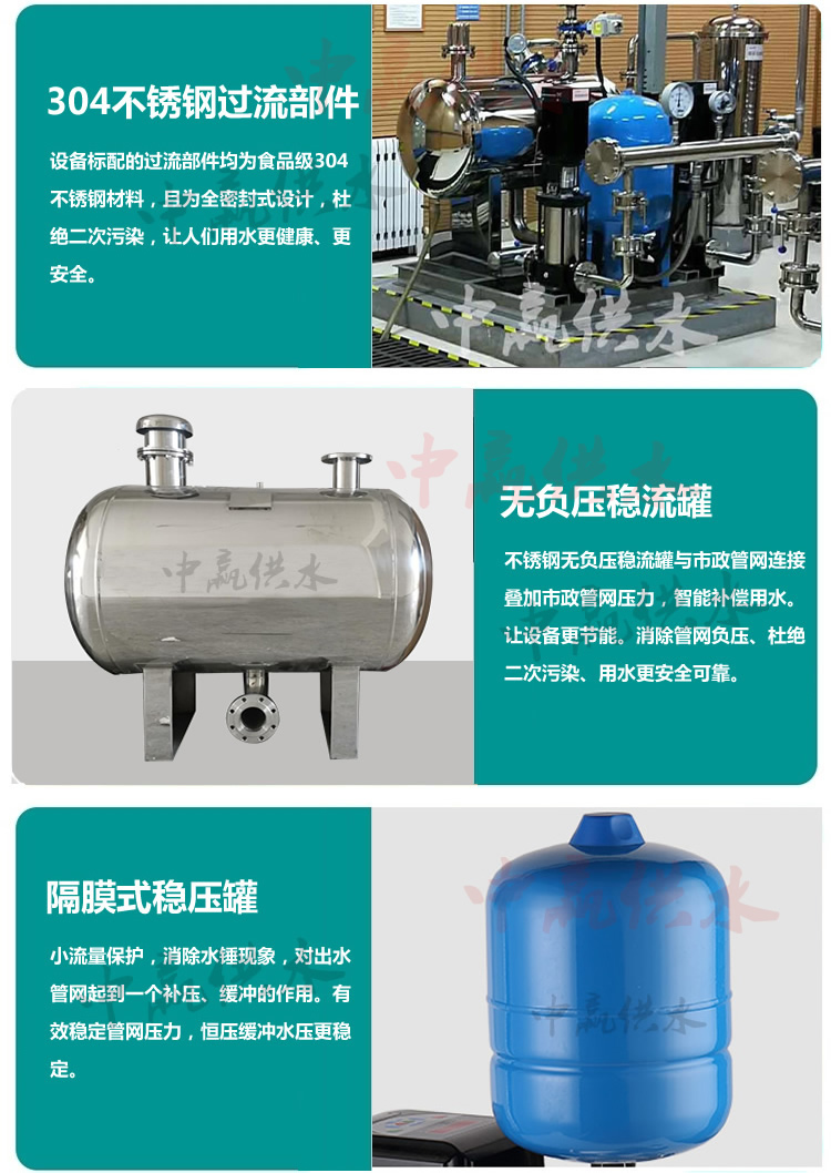 二次無負壓給水設(shè)備特點